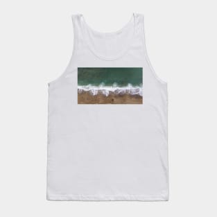 Beautiful Sea Waves Aerial View Tank Top